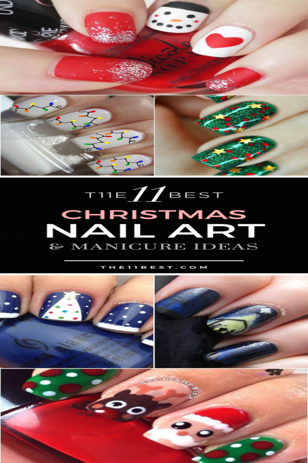 The  Best Christmas Nail Art Ideas  Xmas nails, Christmas nails