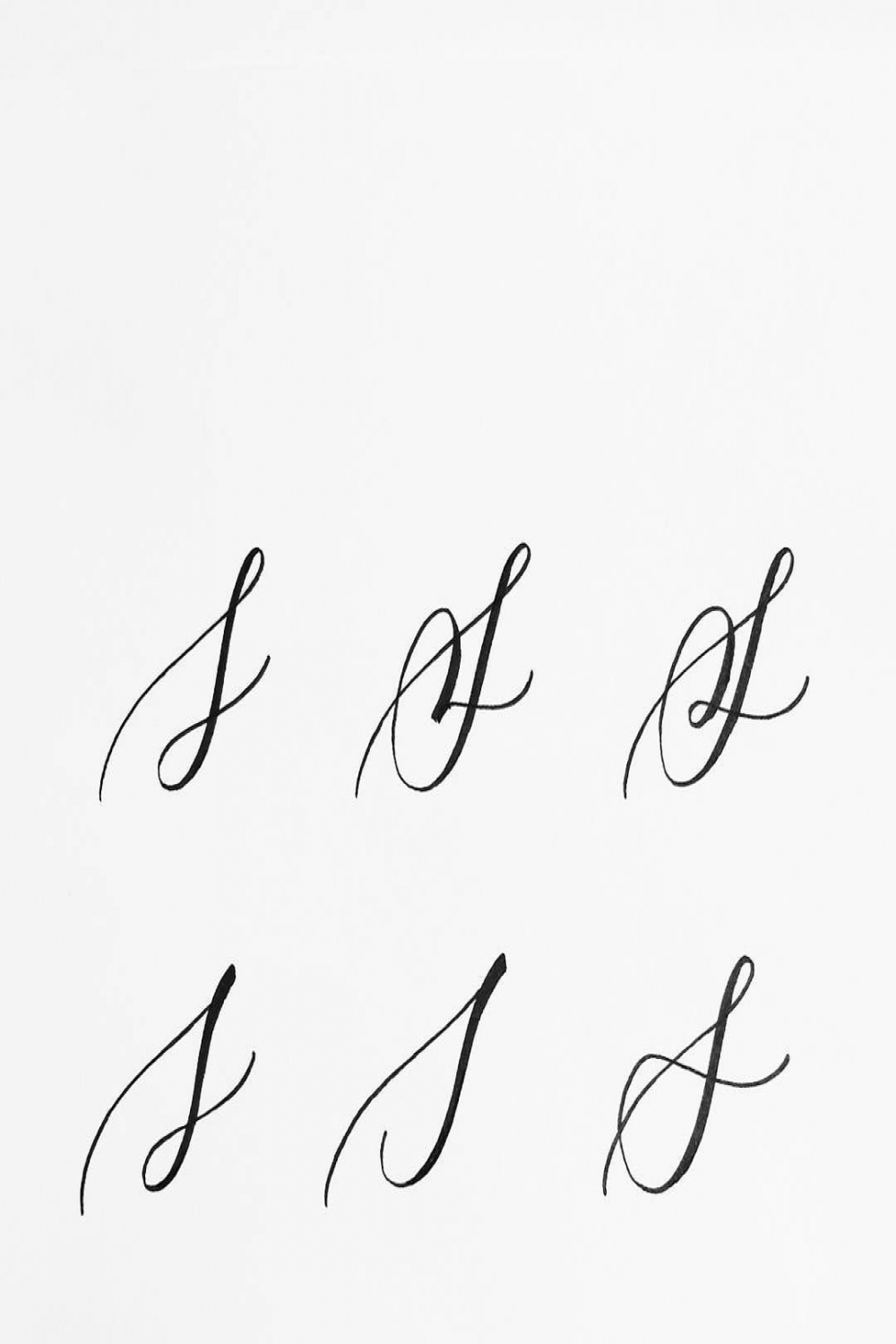 The letter S is one of the most beautiful letters to write, and