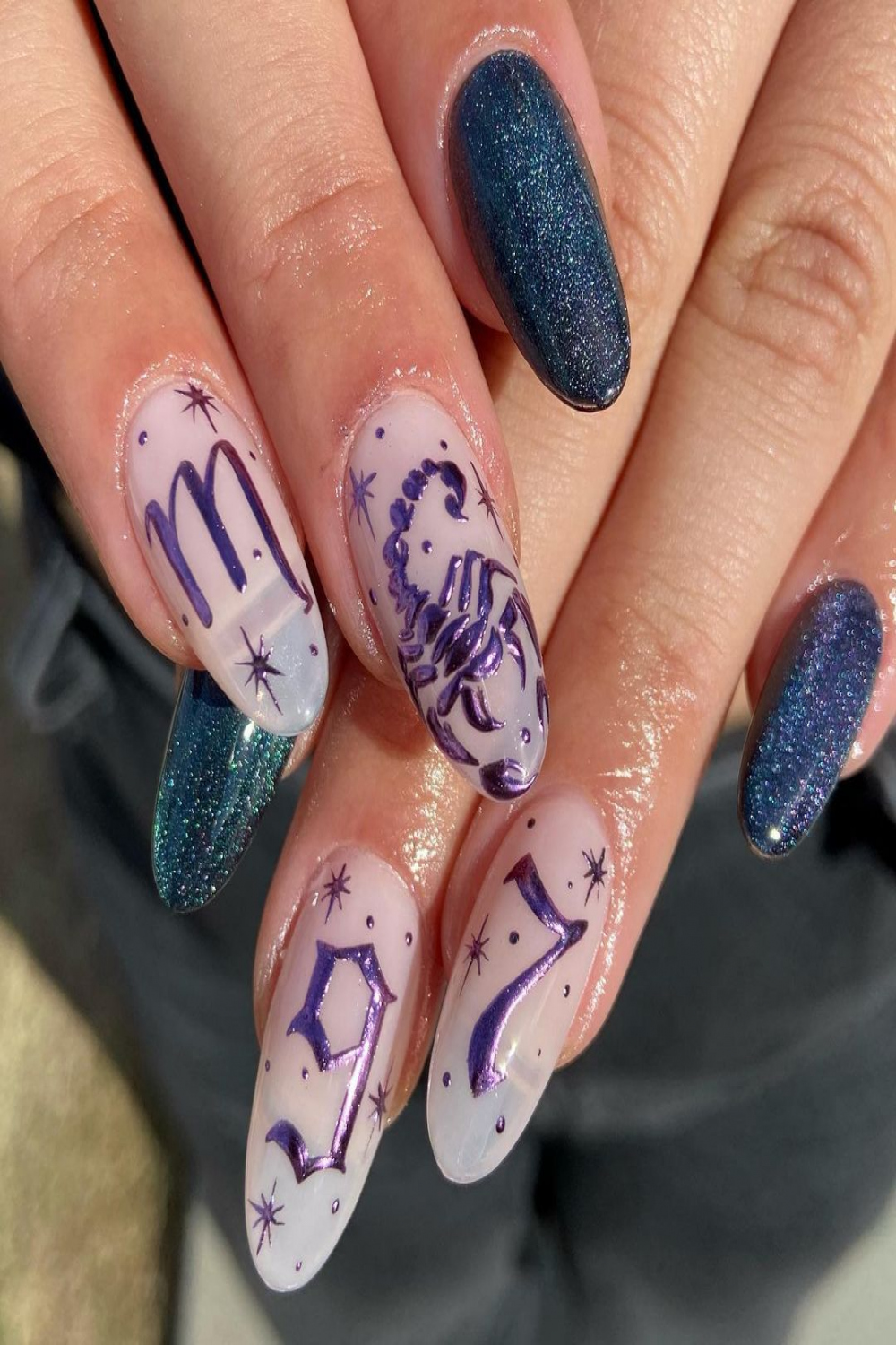 Top  Gorgeous Birthday Nail Design Ideas ( Update)  Zodiac