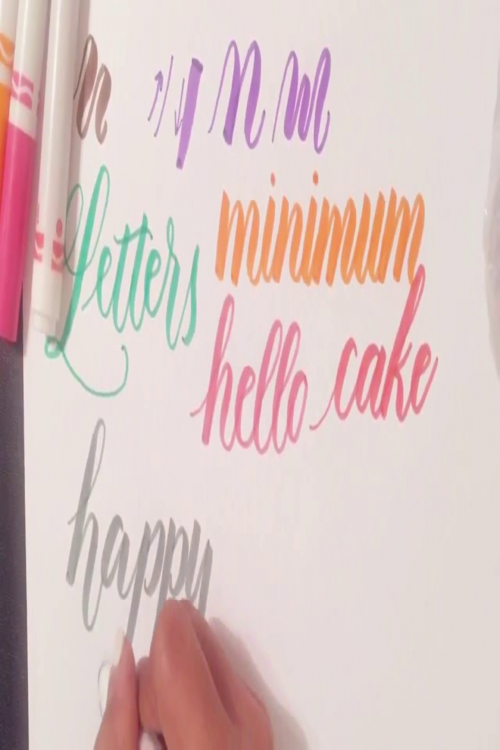 Tutorial: How to Use Regular Crayola Markers to Write Modern Brush  Calligraphy