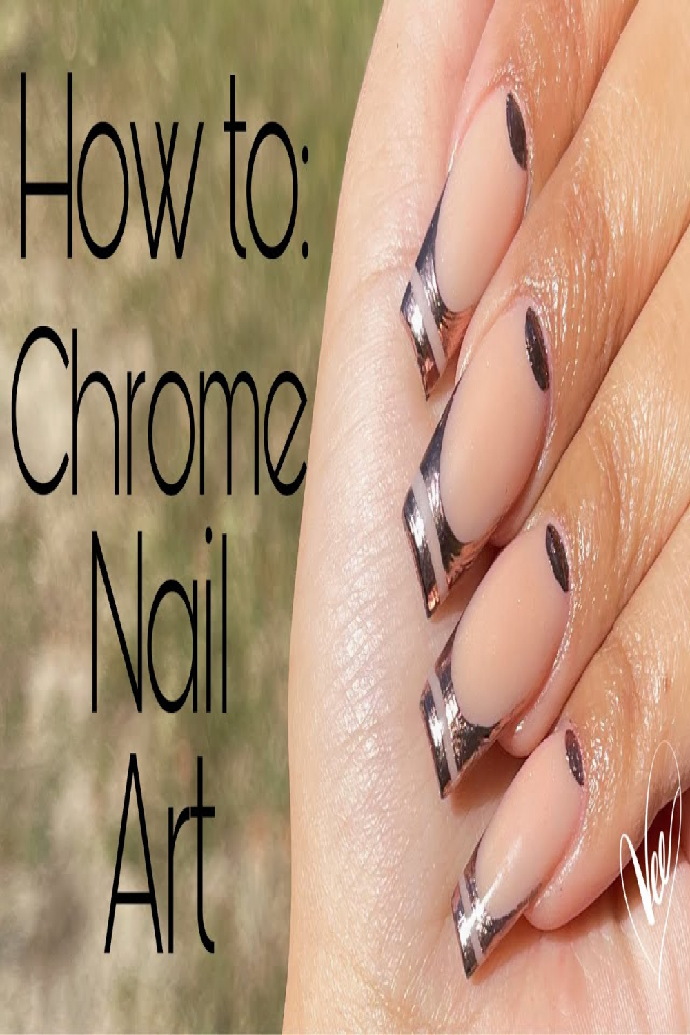 Watch Me Work: Easy Chrome Nail Art  Beginner Acrylic Nail Tutorial