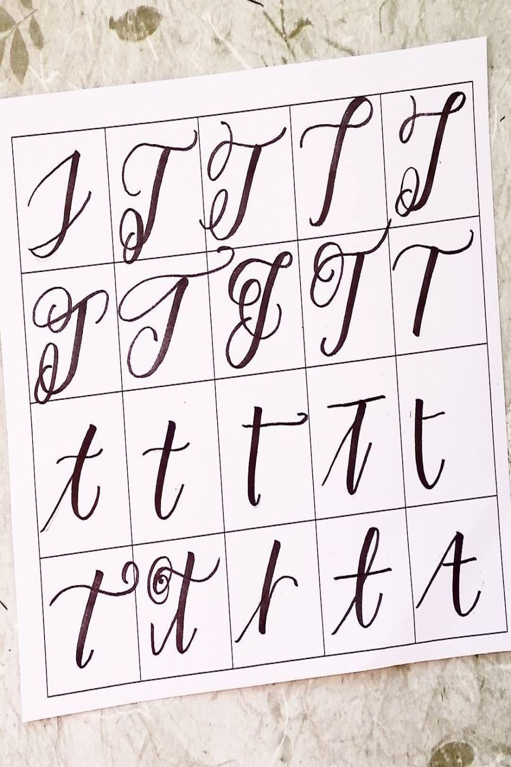 ways to write the letter T by @letteritwrite • see also the