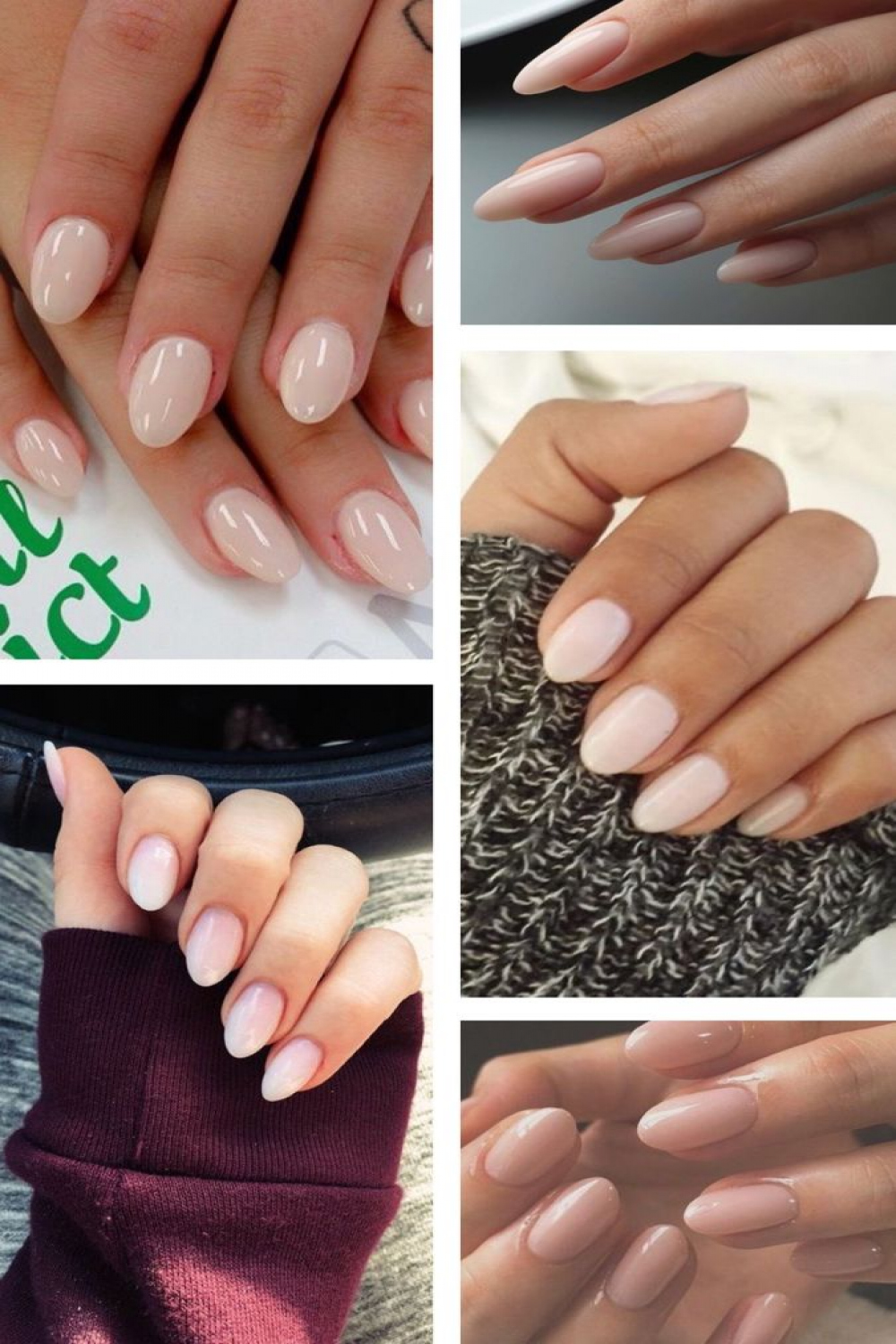 Wedding nails  Nails, Almond shape nails, Neutral nails