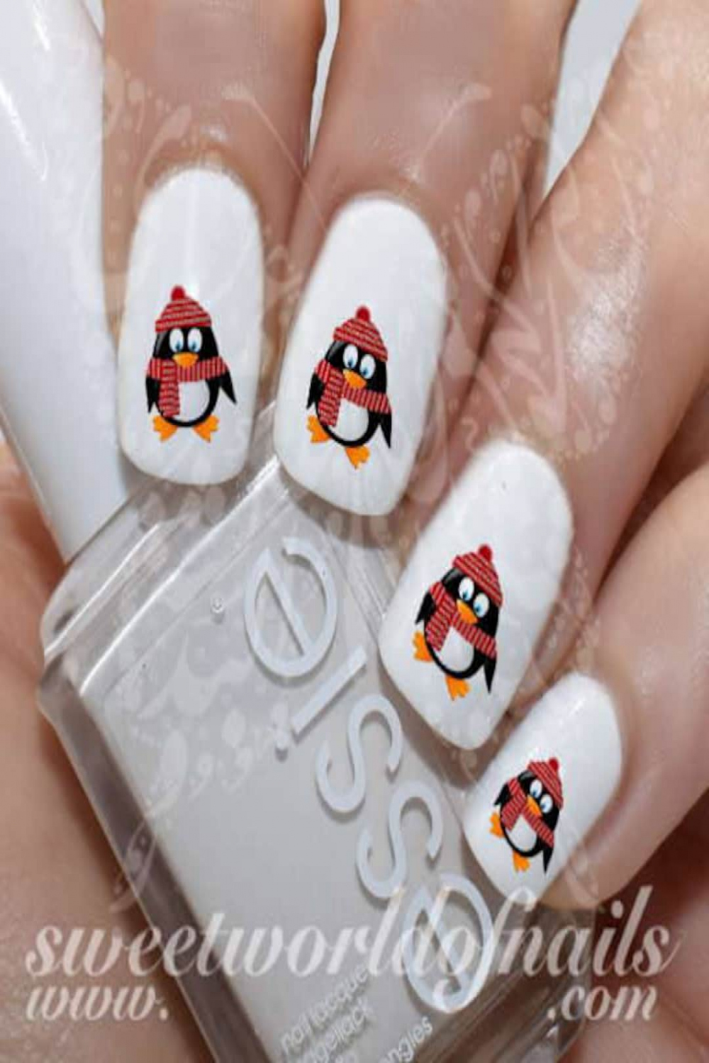 Weihnachten Nail Art niedlichen Pinguin Nagel Wasser Decals - Etsy