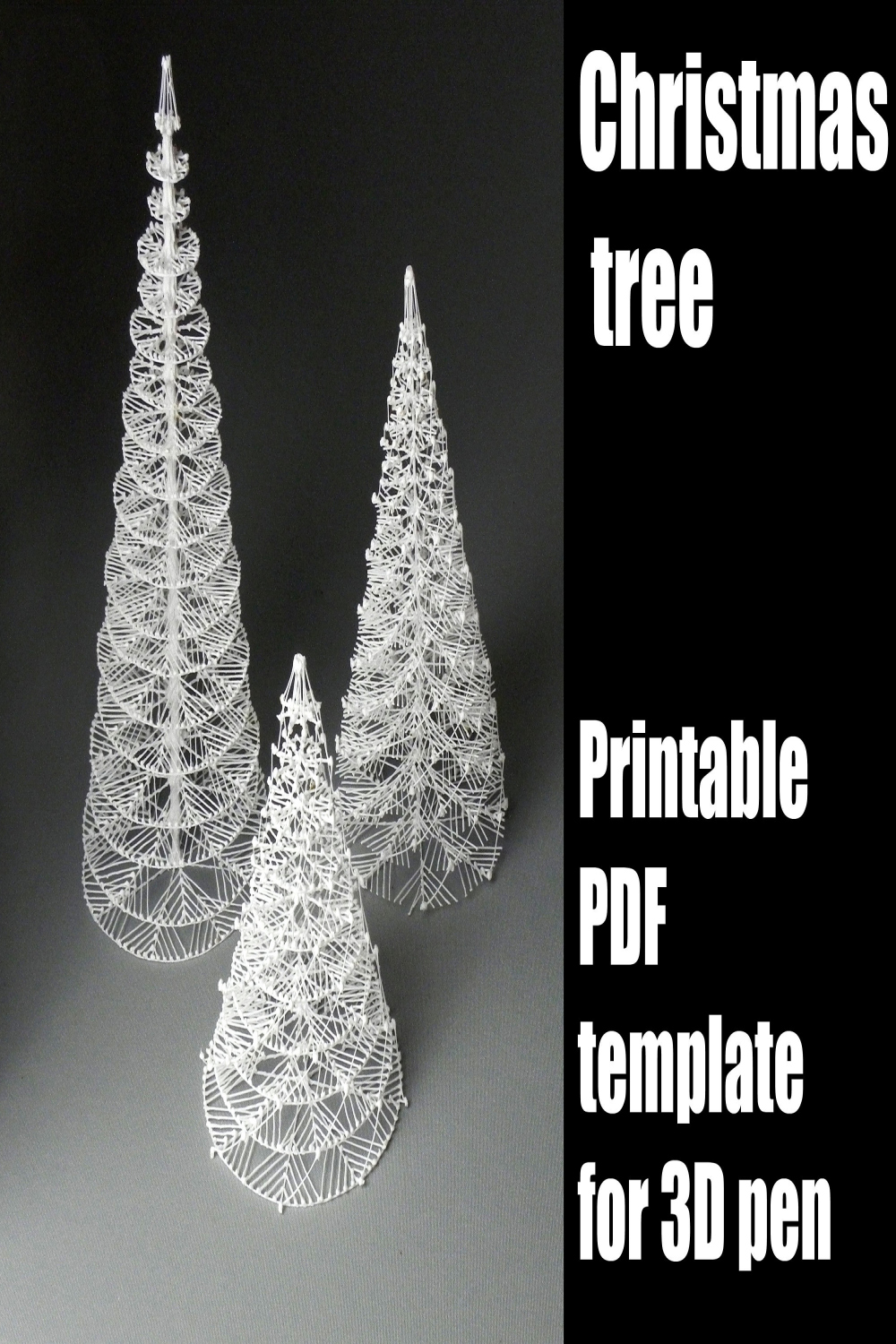 Weihnachtsbaum Druckbare PDF-Vorlage für D-Stifte - Etsy