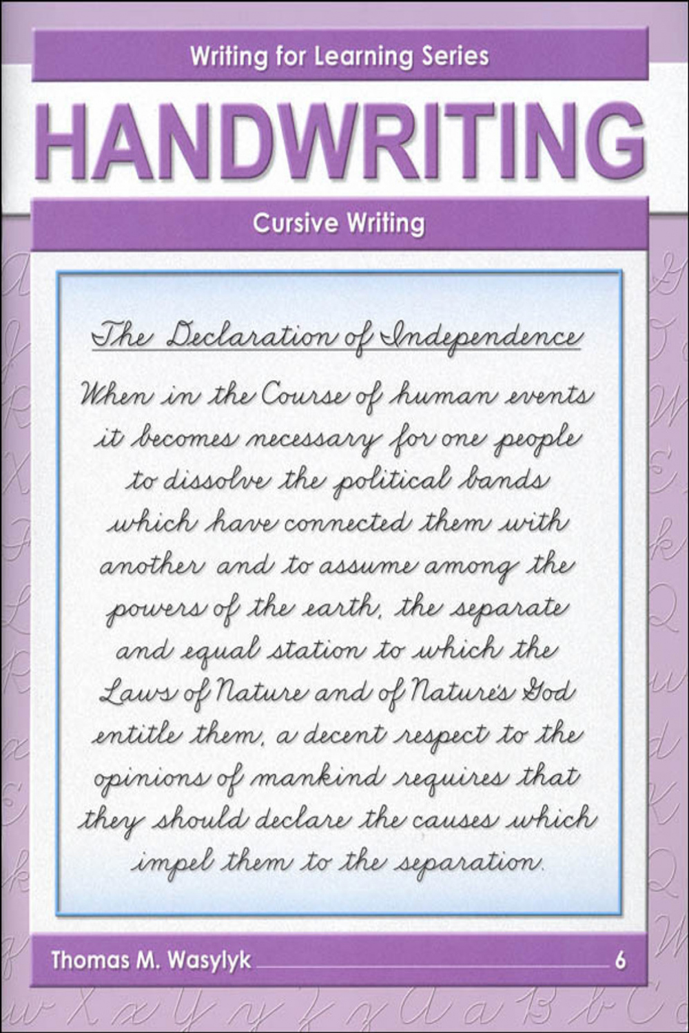 Writing for Learning Grade : Cursive Writing