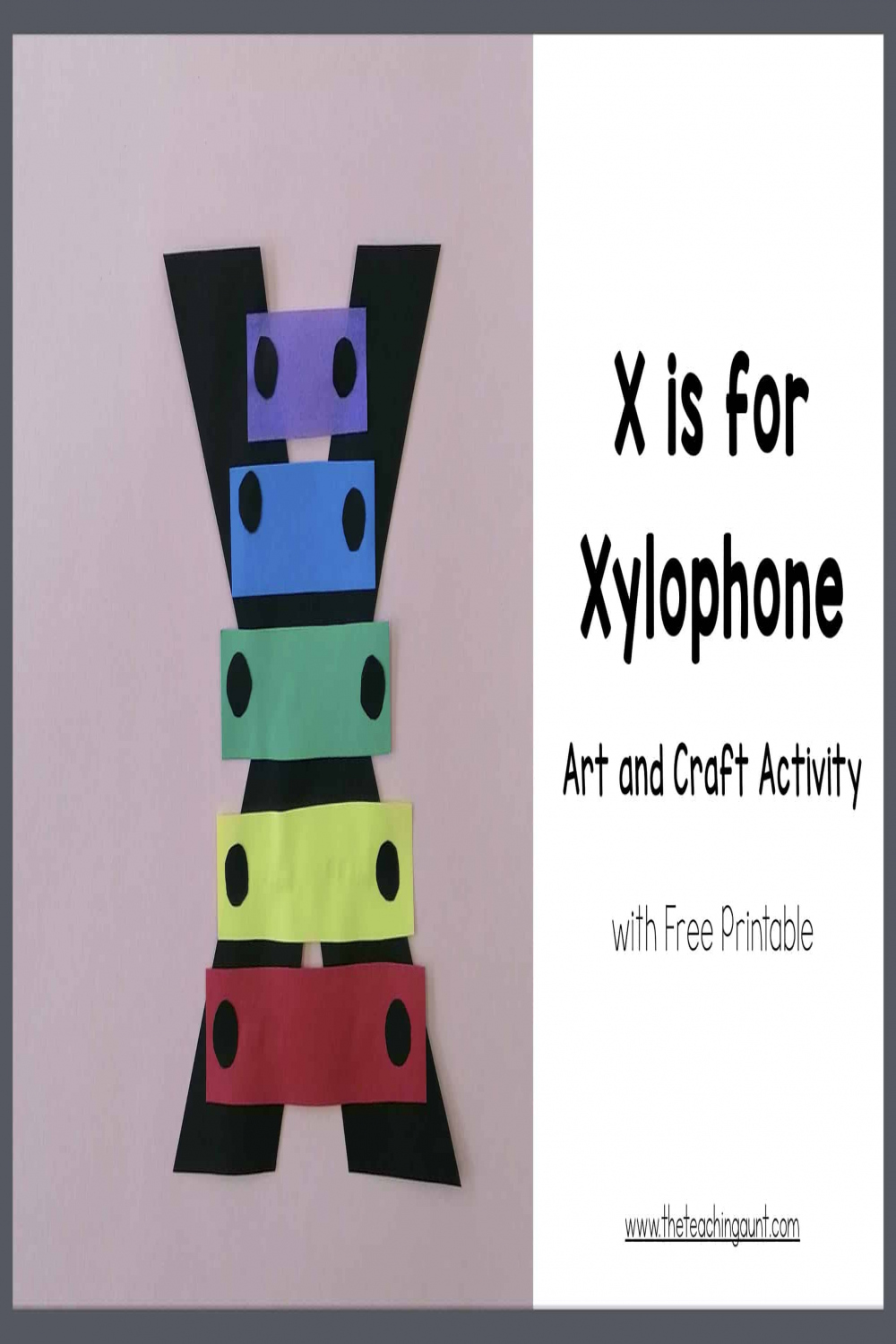 X is for Xylophone Art and Craft - The Teaching Aunt