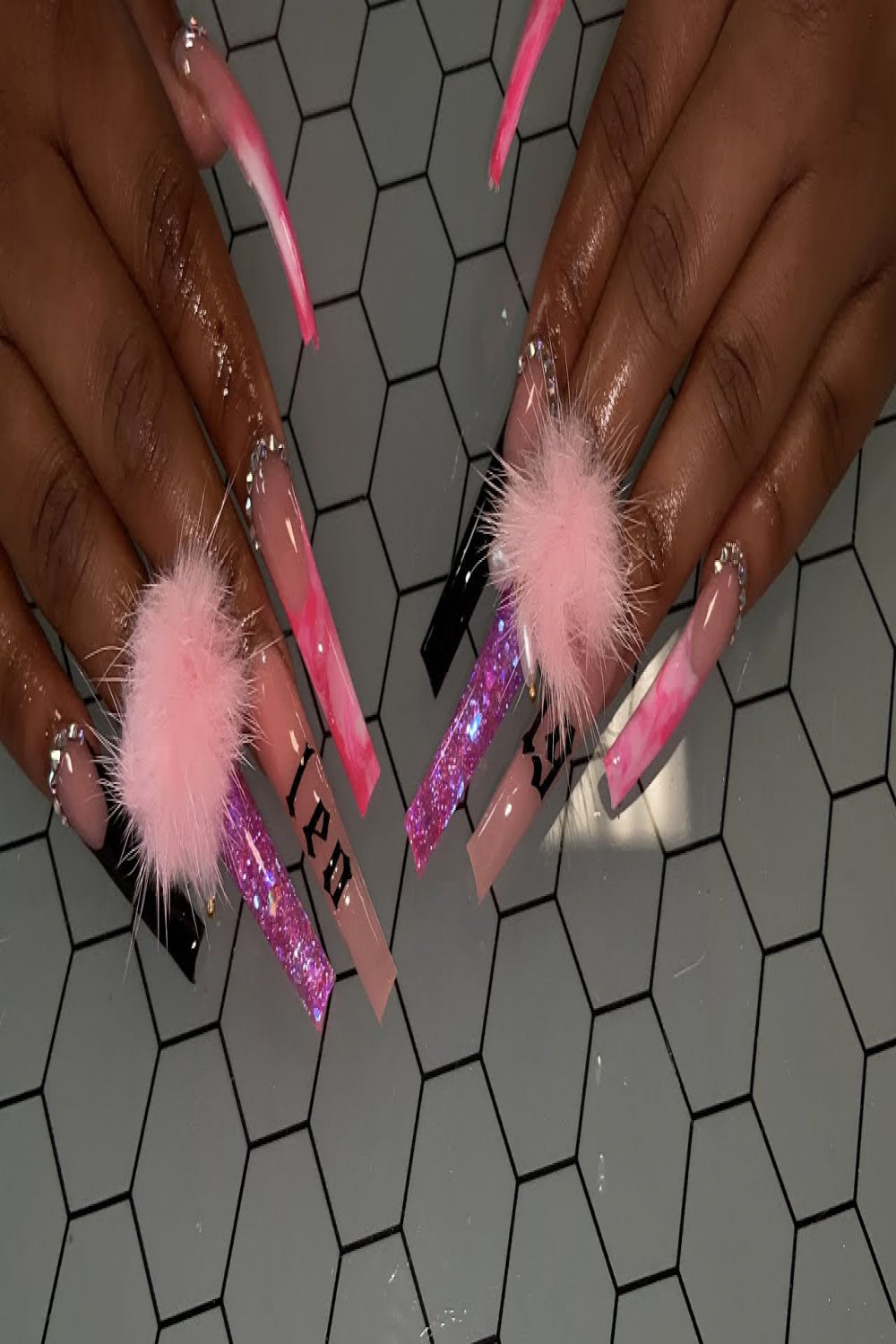 💕XXL LEO BIRTHDAY NAILS💕WATCH ME WORK