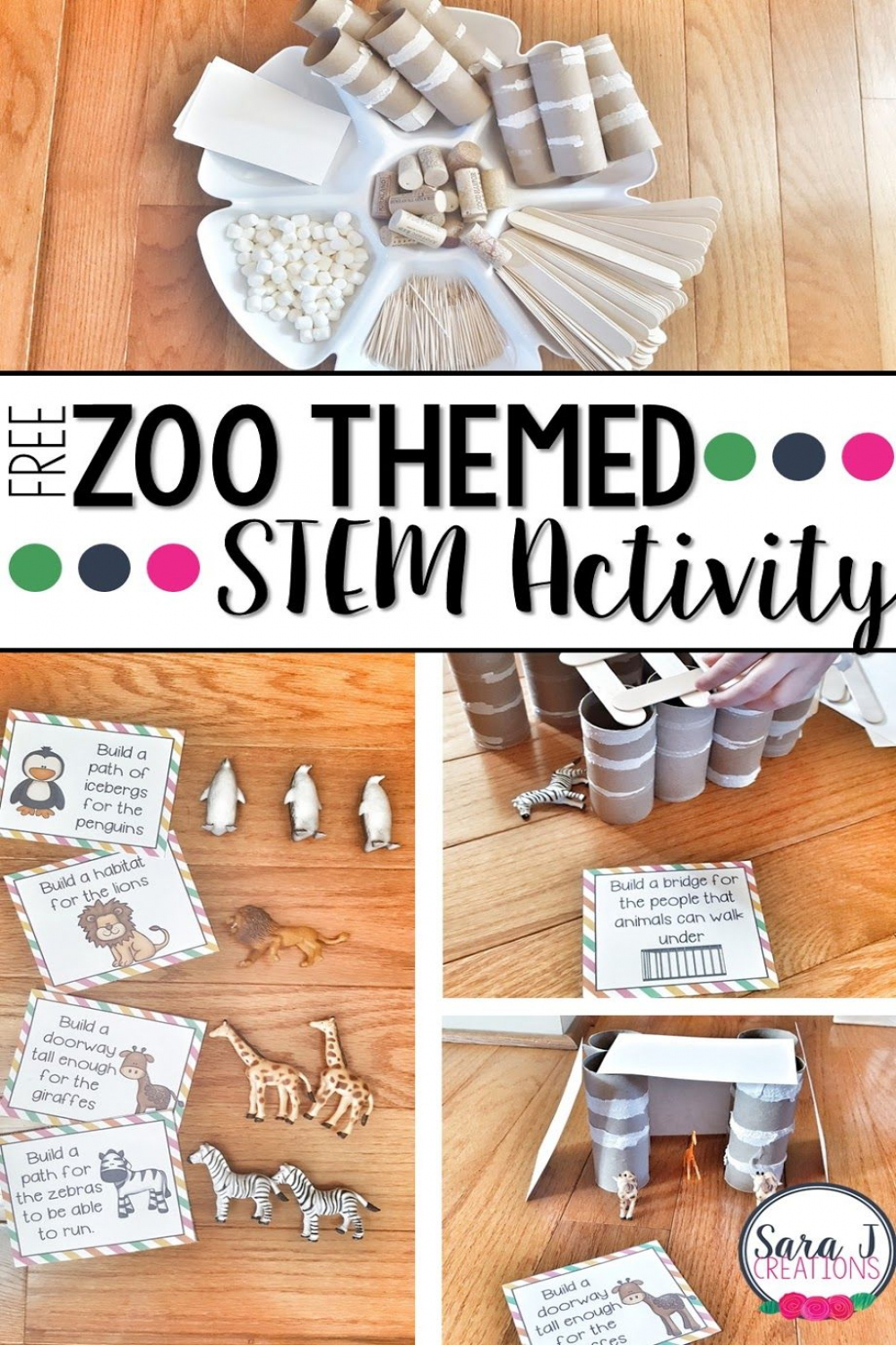 Zoo Themed STEM Activity  Stem activities, Preschool stem