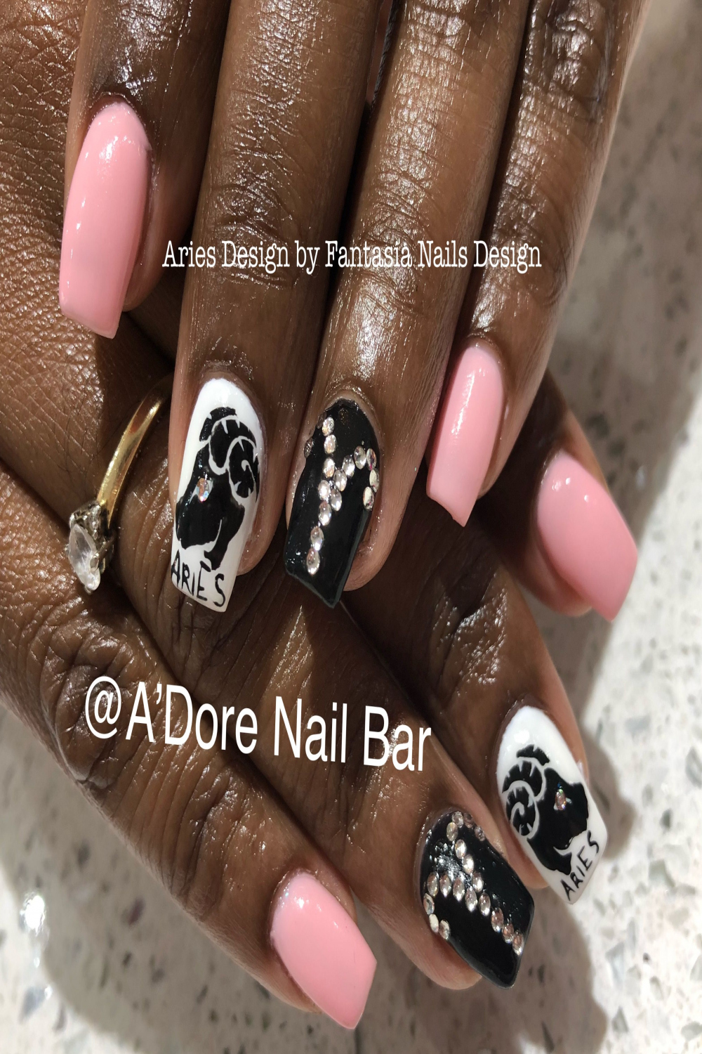 Aries birthday nails #nailtech #naildesign #nailart #shellac