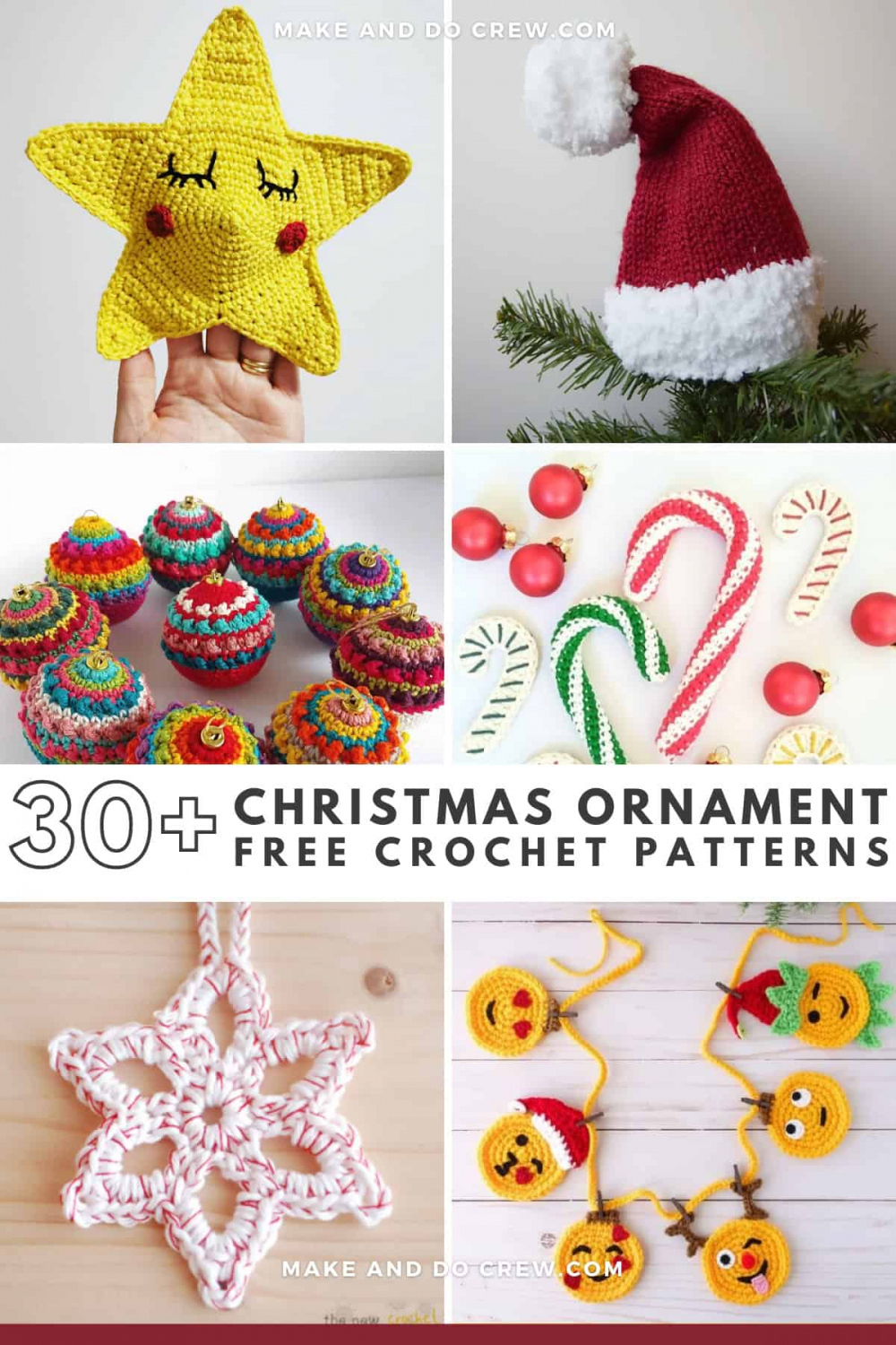 + Best Crochet Christmas Ornament Patterns 🎄 Make & Do Crew