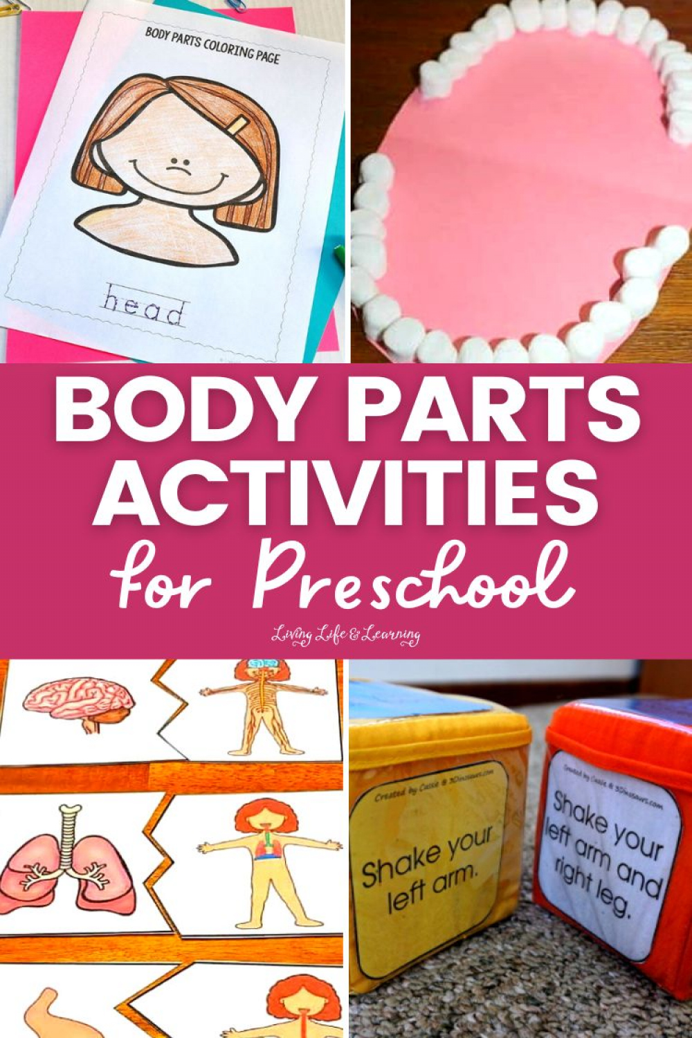 Body Parts Activities For Preschool