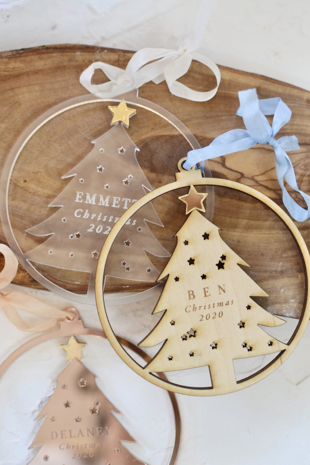 Child Christmas Tree Laser Cut Ornament — Do Tell Designs