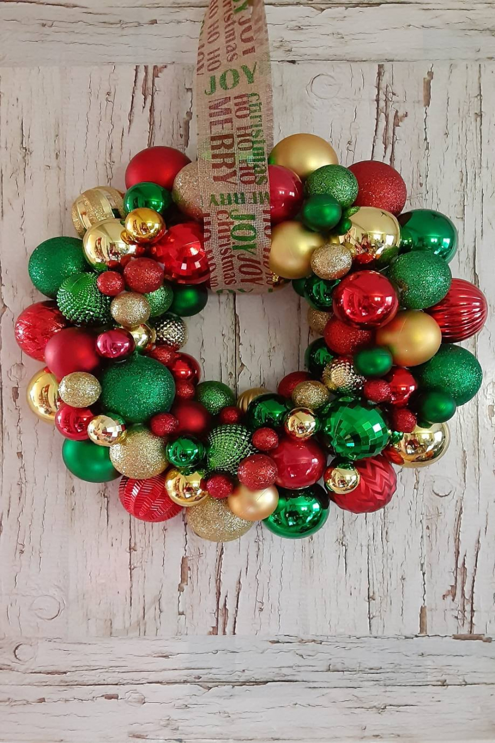 Christmas Ball Wreath by Shopreneescreations - Etsy