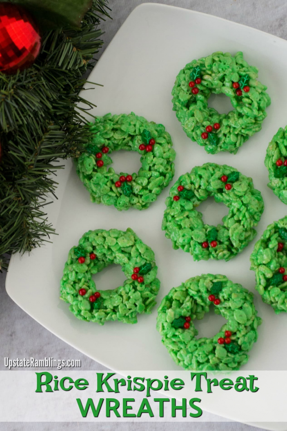 Christmas Rice Krispies Treats - Upstate Ramblings