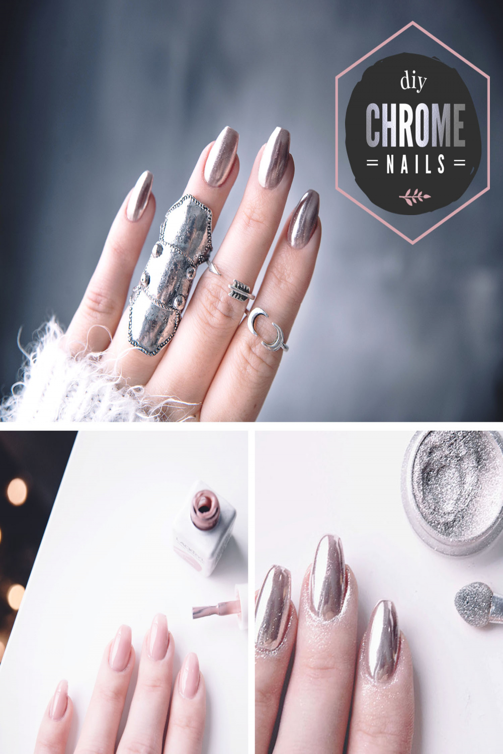 Chrome nails: How to do it at home - in  easy steps!