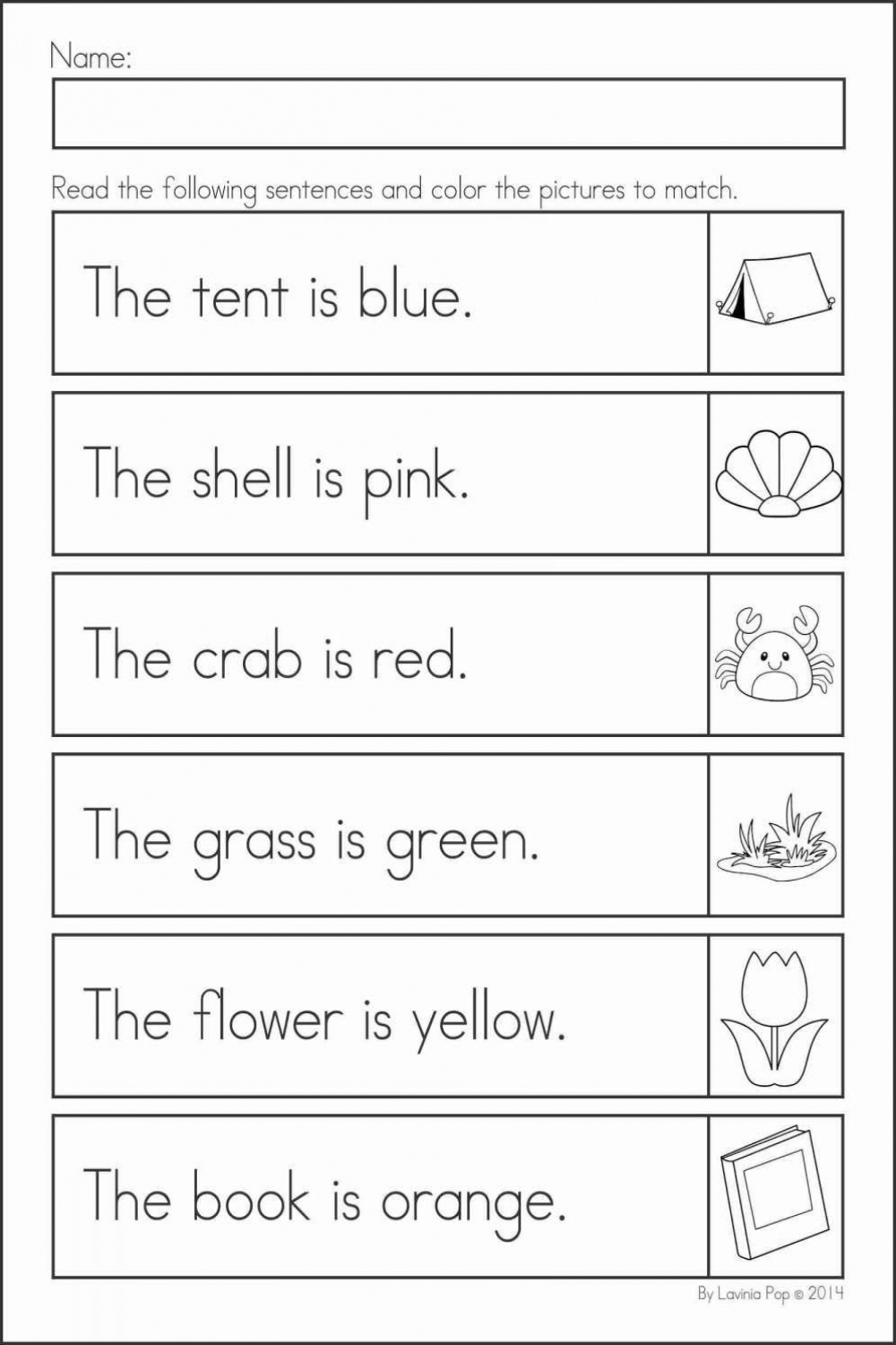 + Color Review Worksheet Preschool  Kindergarten review