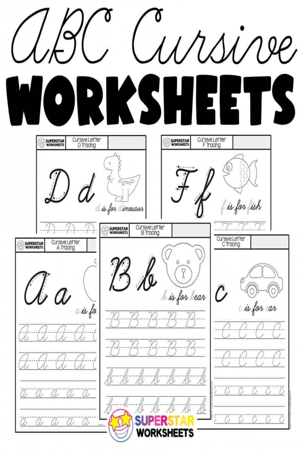 Cursive Worksheets - Superstar Worksheets