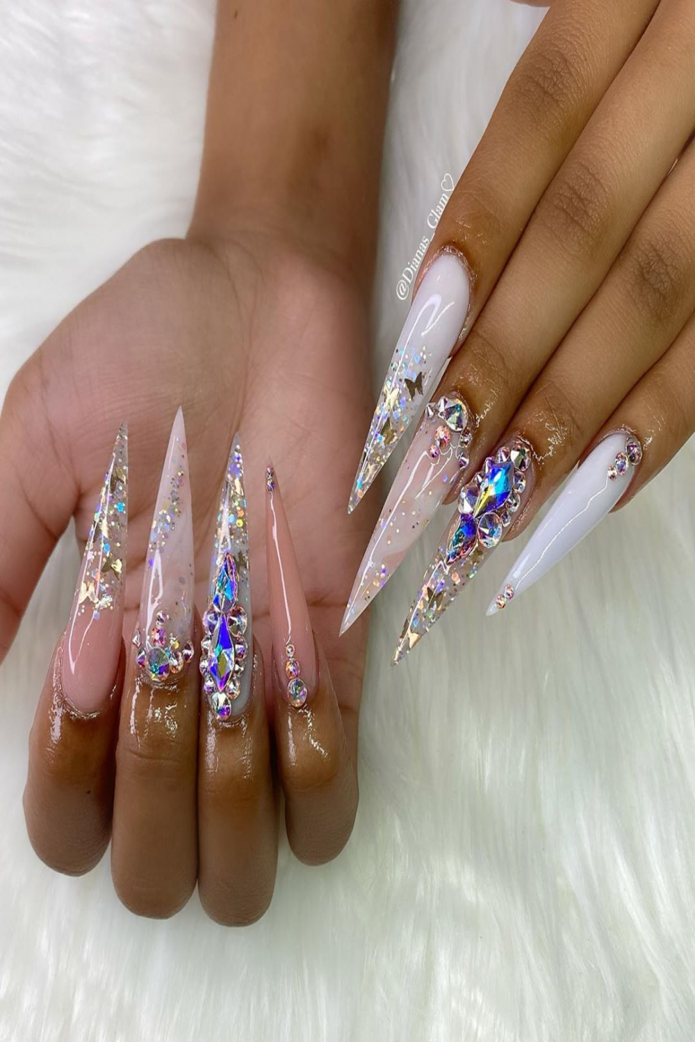 💎 𝒟𝐼𝒜𝒩𝒜𝒮 𝒢𝐿𝒜𝑀 💎 ｡ on Instagram: “Birthday Nails✨ #atl