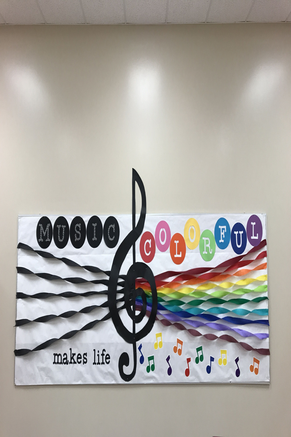 Elementary Music room bulletin board