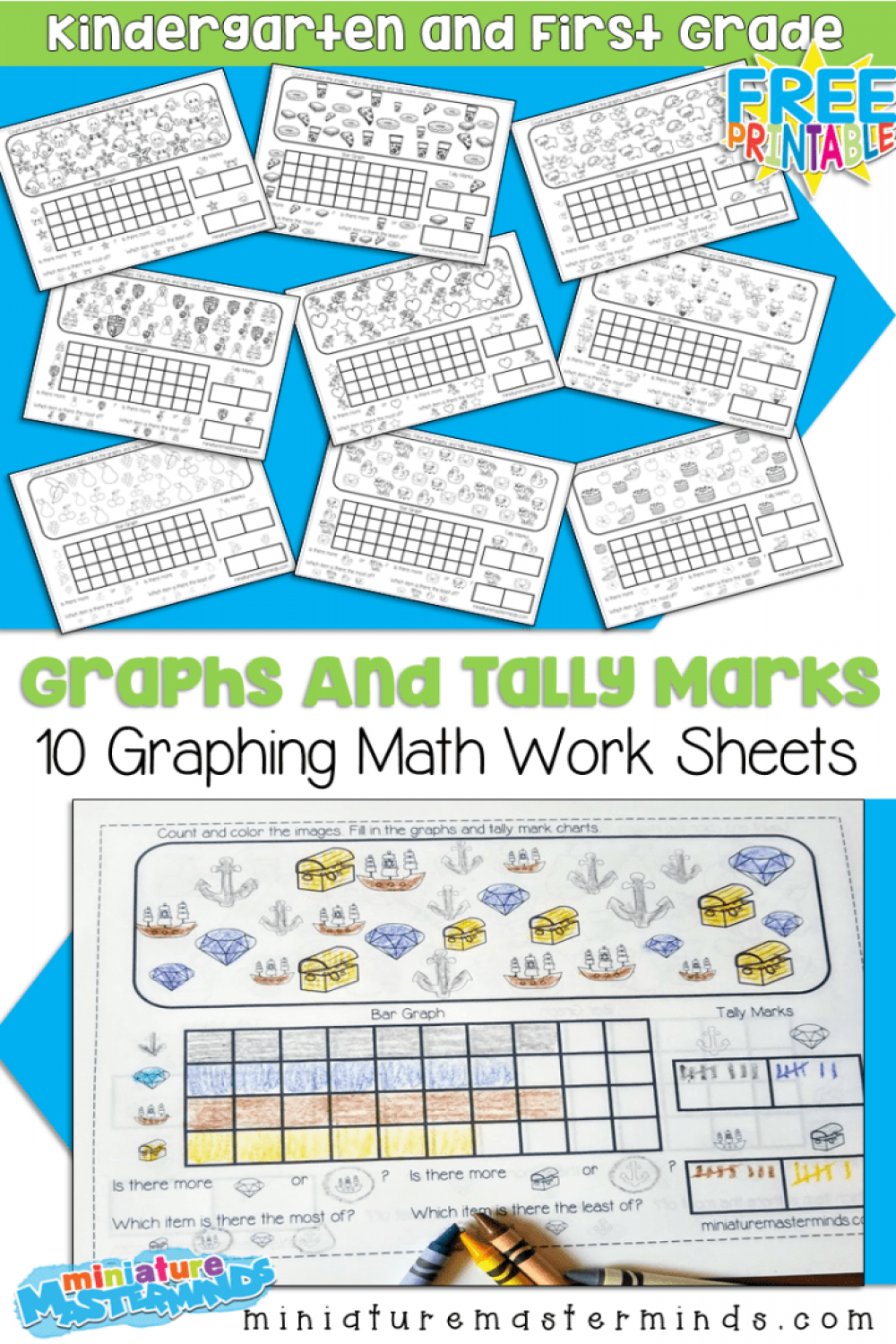 Free Printable Graphing Worksheets For Kindergarten and First