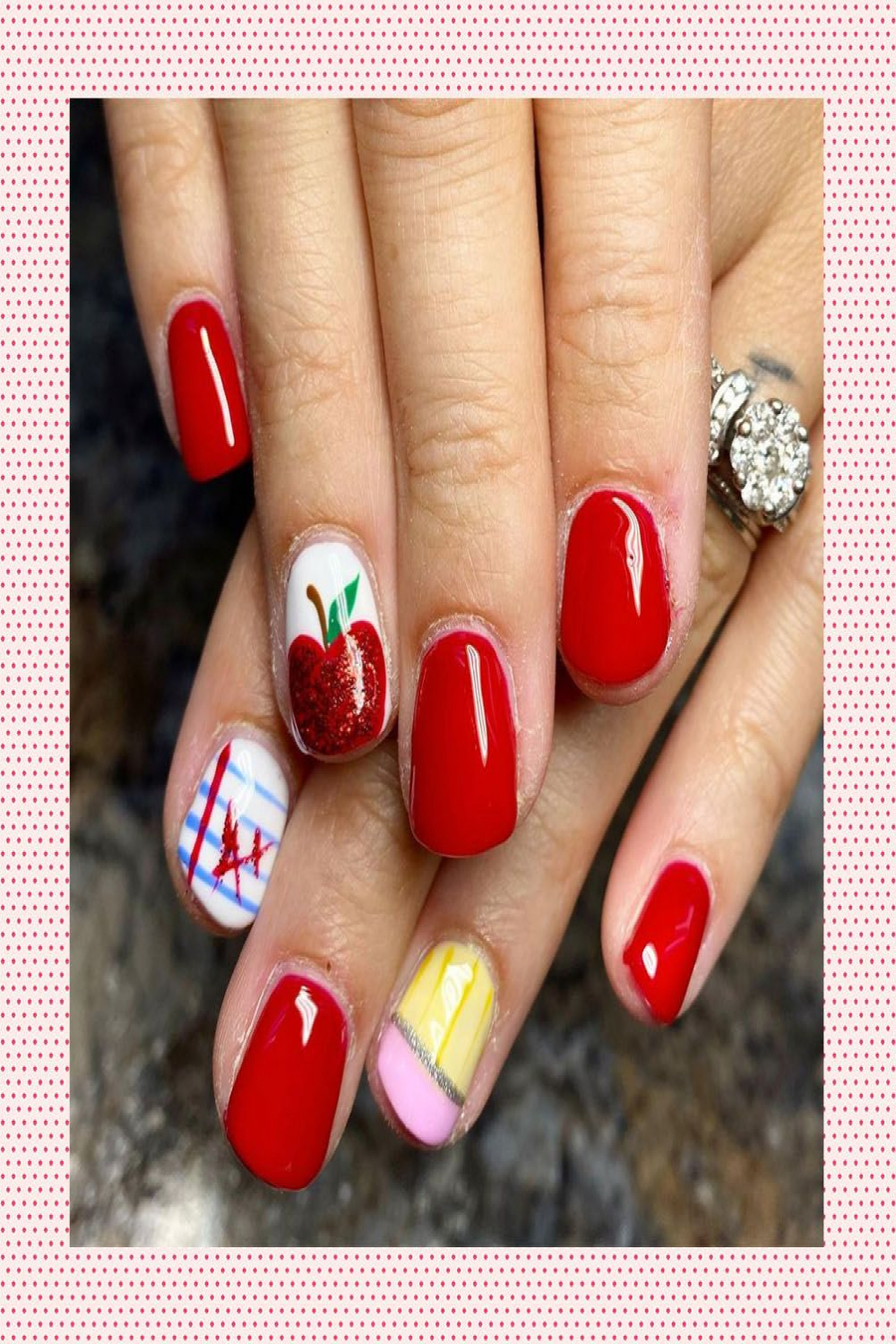 Fun Back-to-School Nails for 21- Nail Art Ideas for Teachers