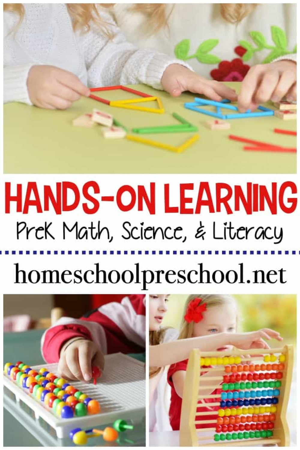 Hands-On Preschool Activities for Math, Literacy, and Science