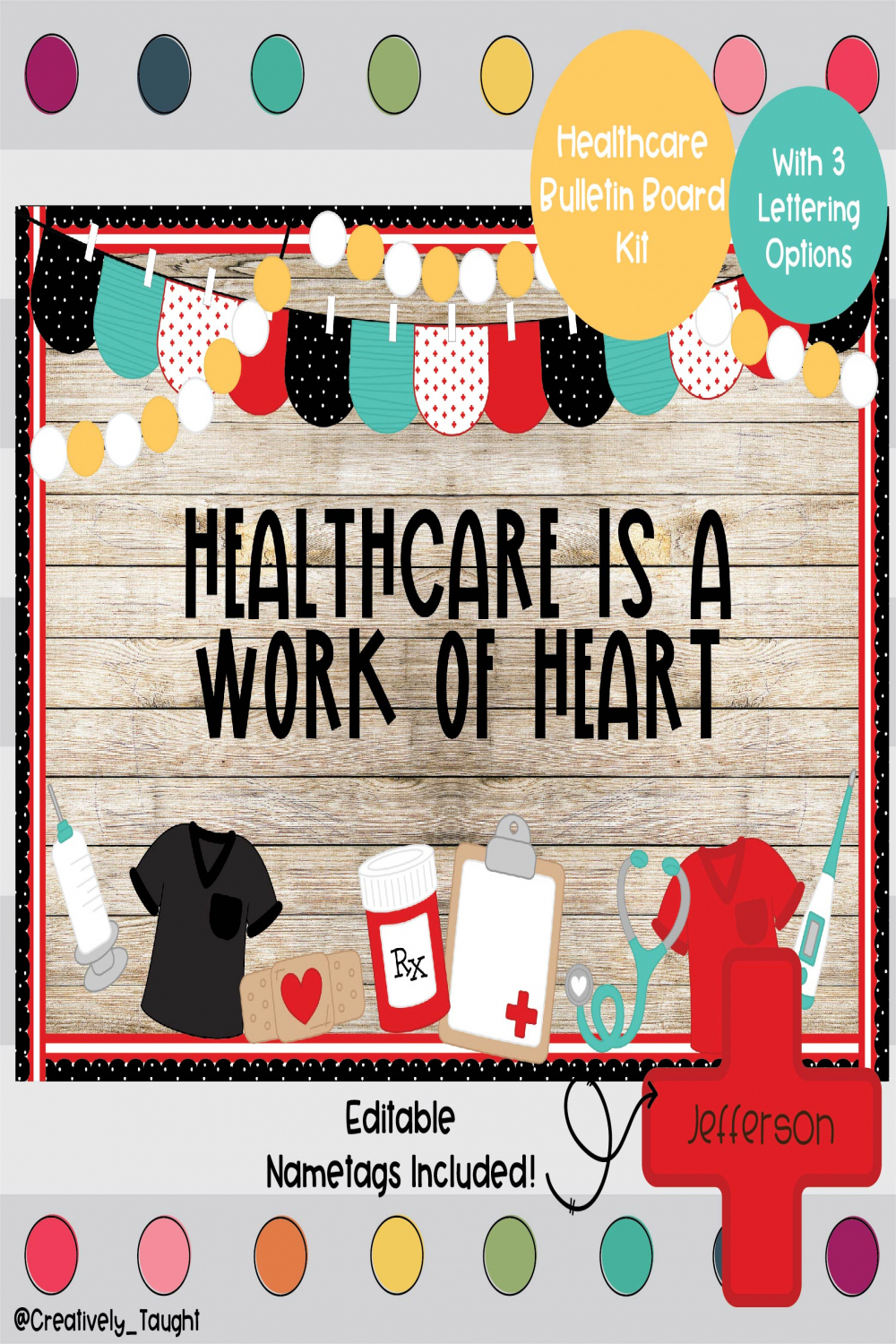 Healthcare Education – Nursing- Health Bulletin Board Kit