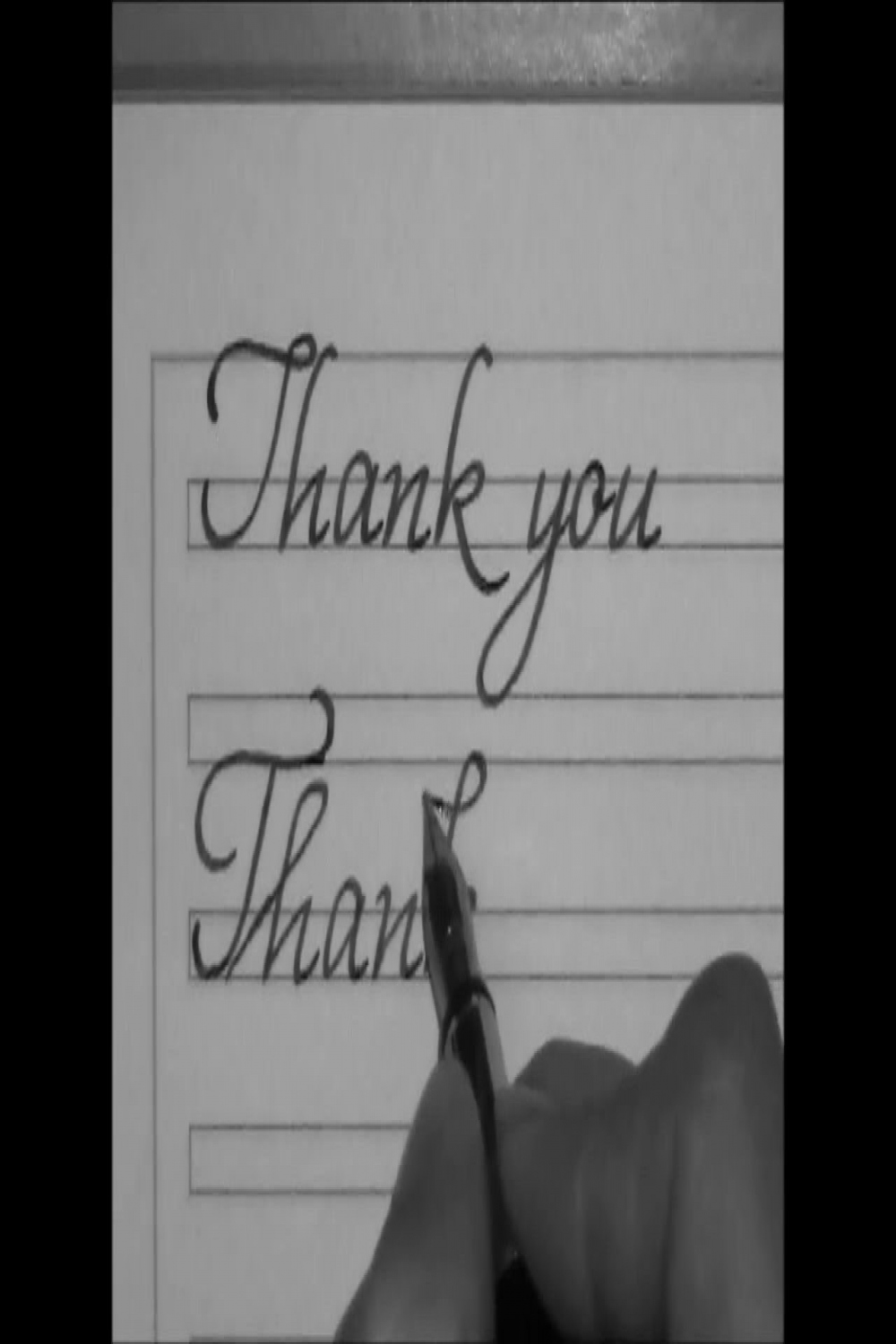 how to write in cursive -  ways to write thank you