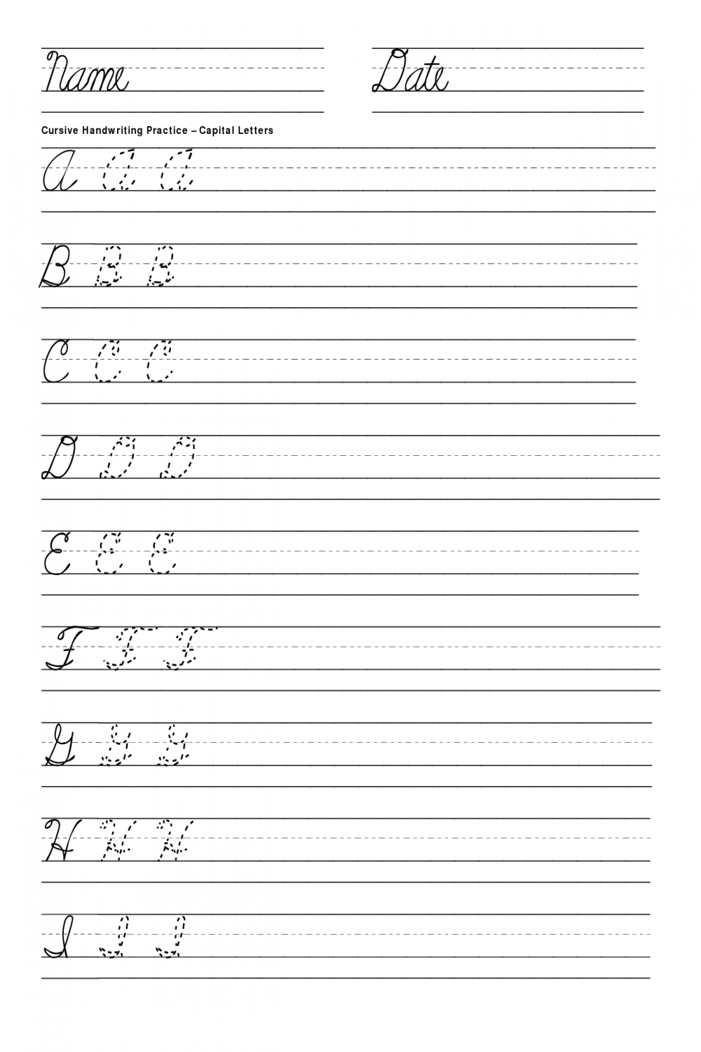 Improve Your Handwriting with Cursive Worksheets