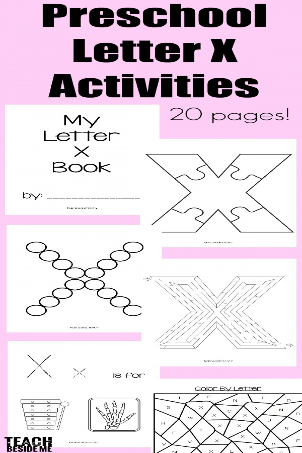 Letter of the Week: Preschool Letter X Activities - Teach Beside Me