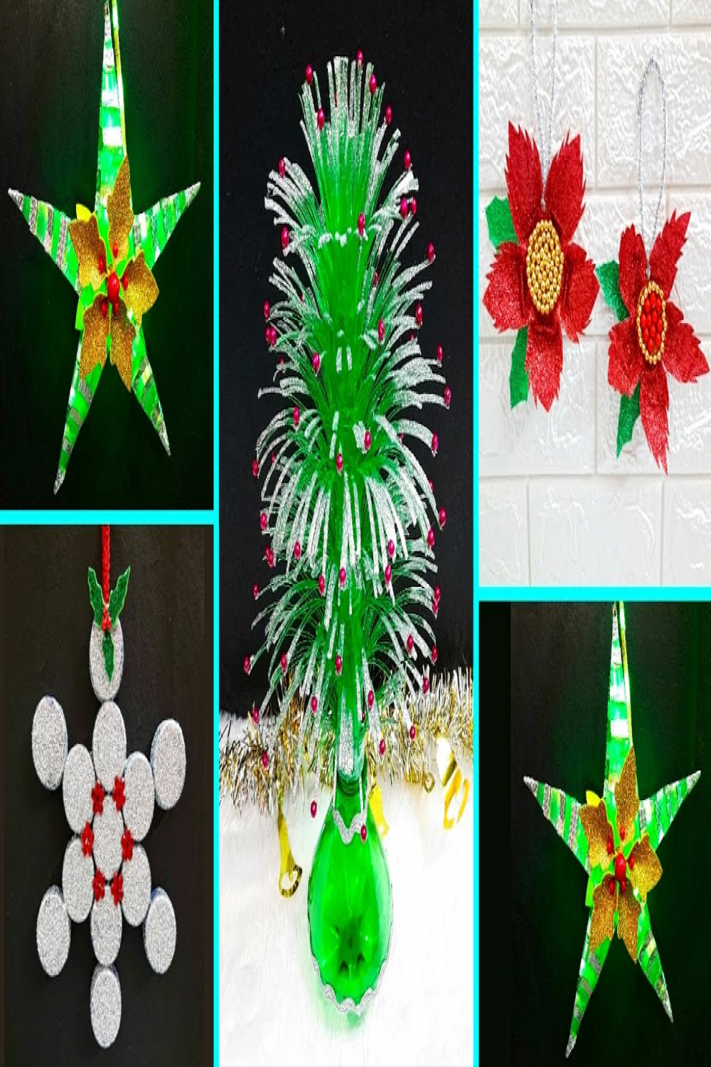 Low budget Christmas Craft/Ornament with recycled materials Best outof  waste Christmas craft idea