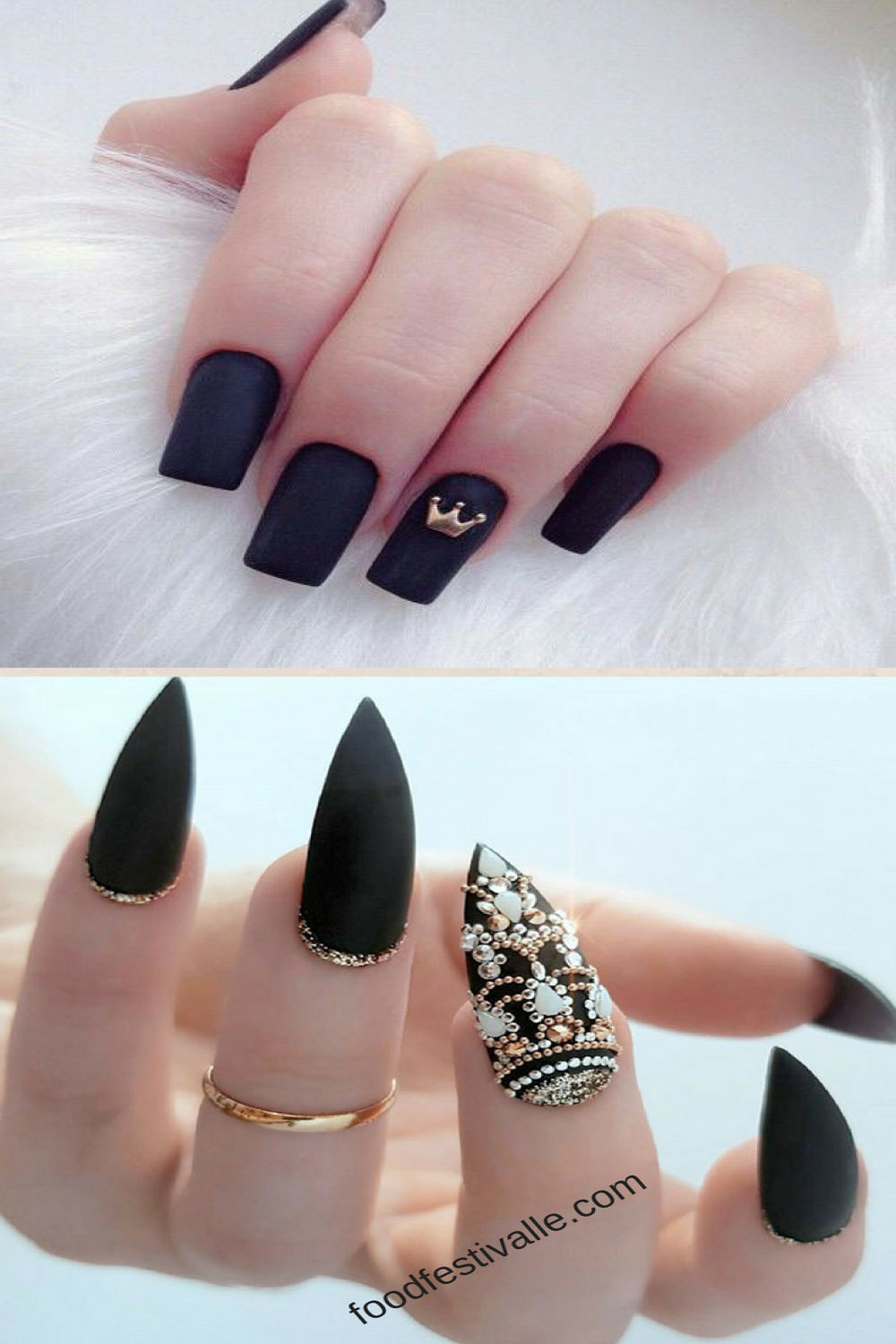 Matte Nail Designs  Matte Nail Art Pictures - FOODFESTIVALLE