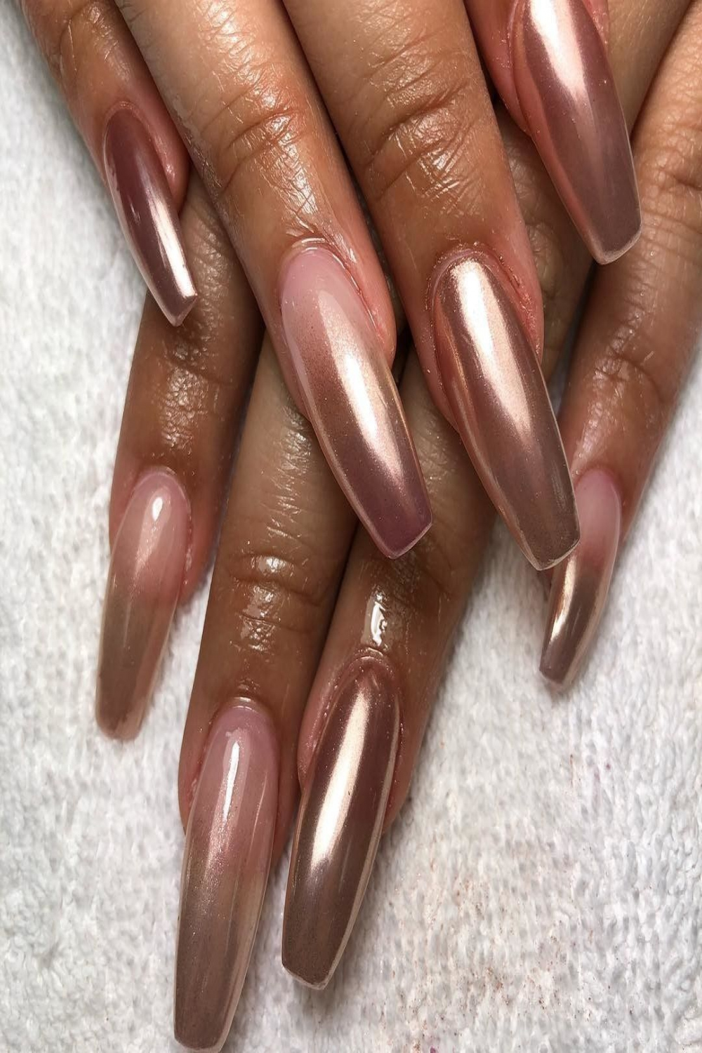 + Metallic and Chrome Nail Designs on Black and Brown Skin