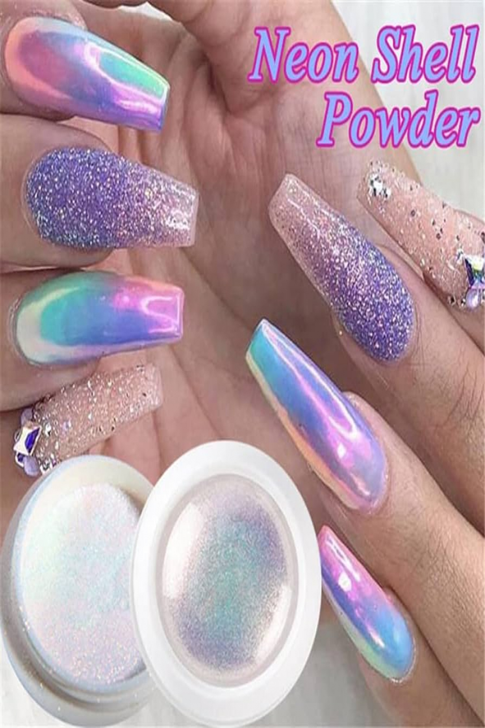 Mirror Neon Aurora Nail Art Glitter Powders Mermaid Unicorn Chrome Pigment  Dust Manicure DIY Nail Art Decoration Glitter Acrylic Powder Mermaid