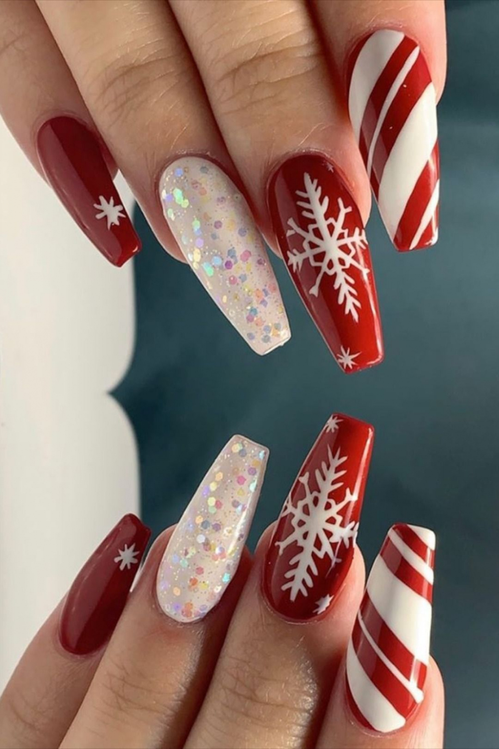 Most Beautiful Red Christmas Nails to Try This Year  Stylish