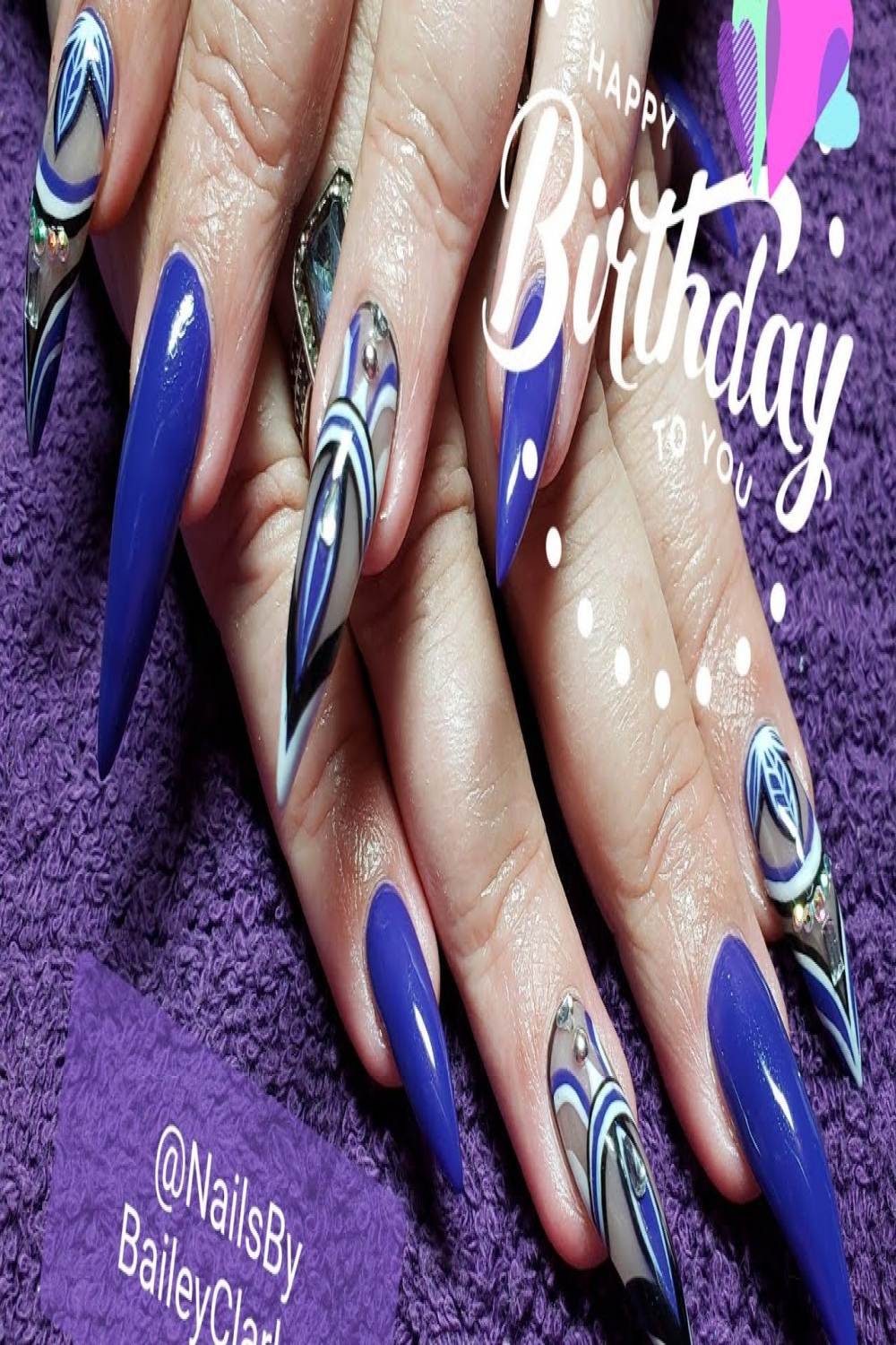 My Mothers th Birthday Nails - YouTube