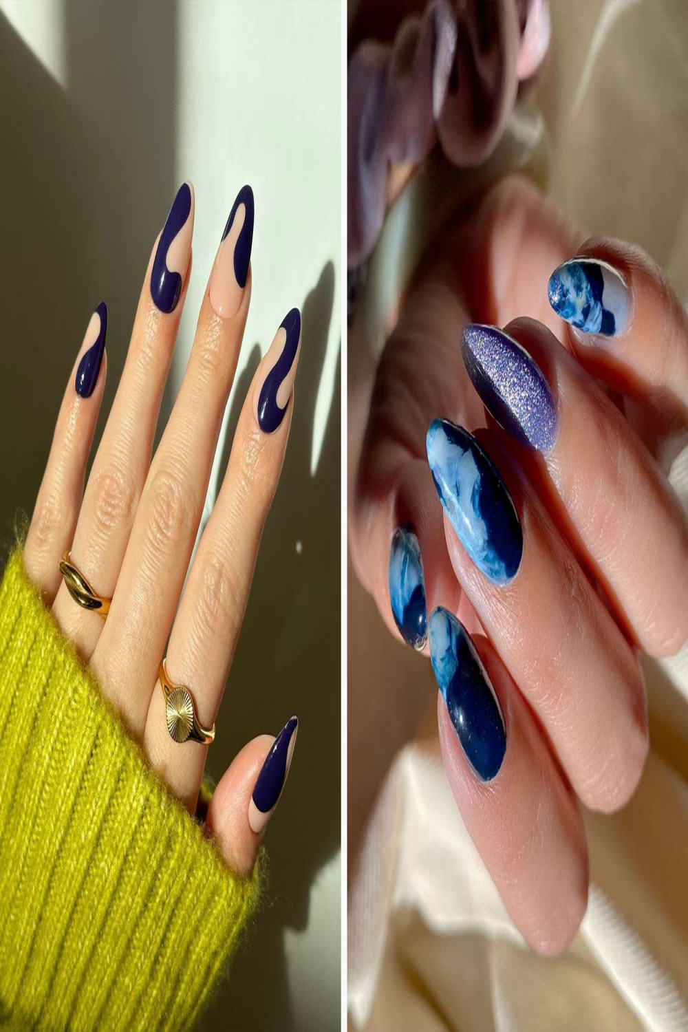 Navy Nail Looks Ranging From Simple to Show-Stopping