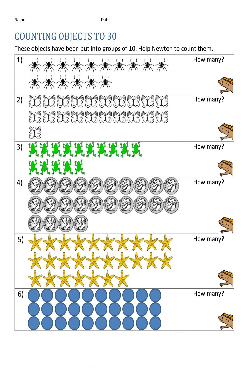 Numbers - Worksheet Best  Counting worksheets, Counting