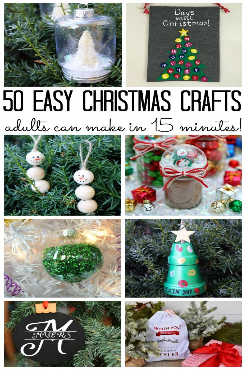 Over  Christmas Crafts for Adults  Easy christmas crafts