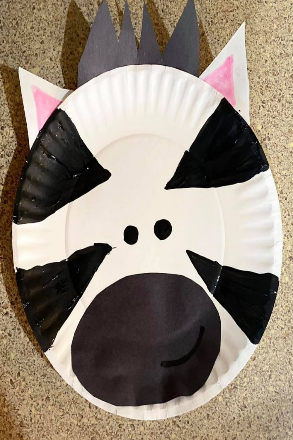 Paper Plate Zebra Craft For Kids - The Peaceful Nest