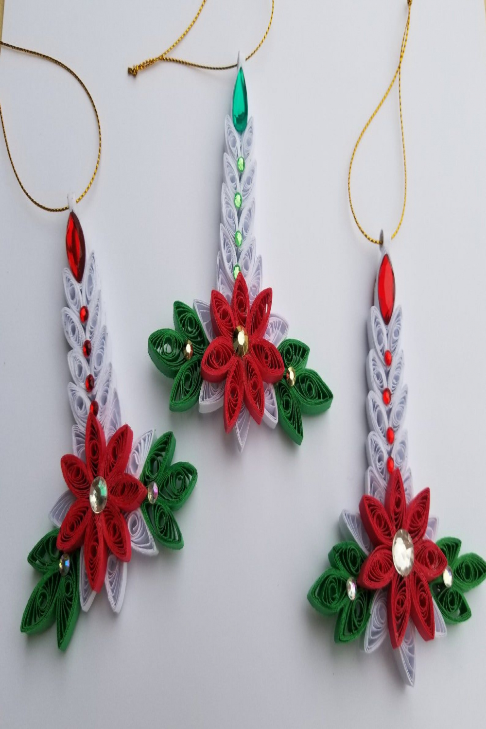 Paper Quilling Christmas ornaments  Adornos navideños, Diseño de