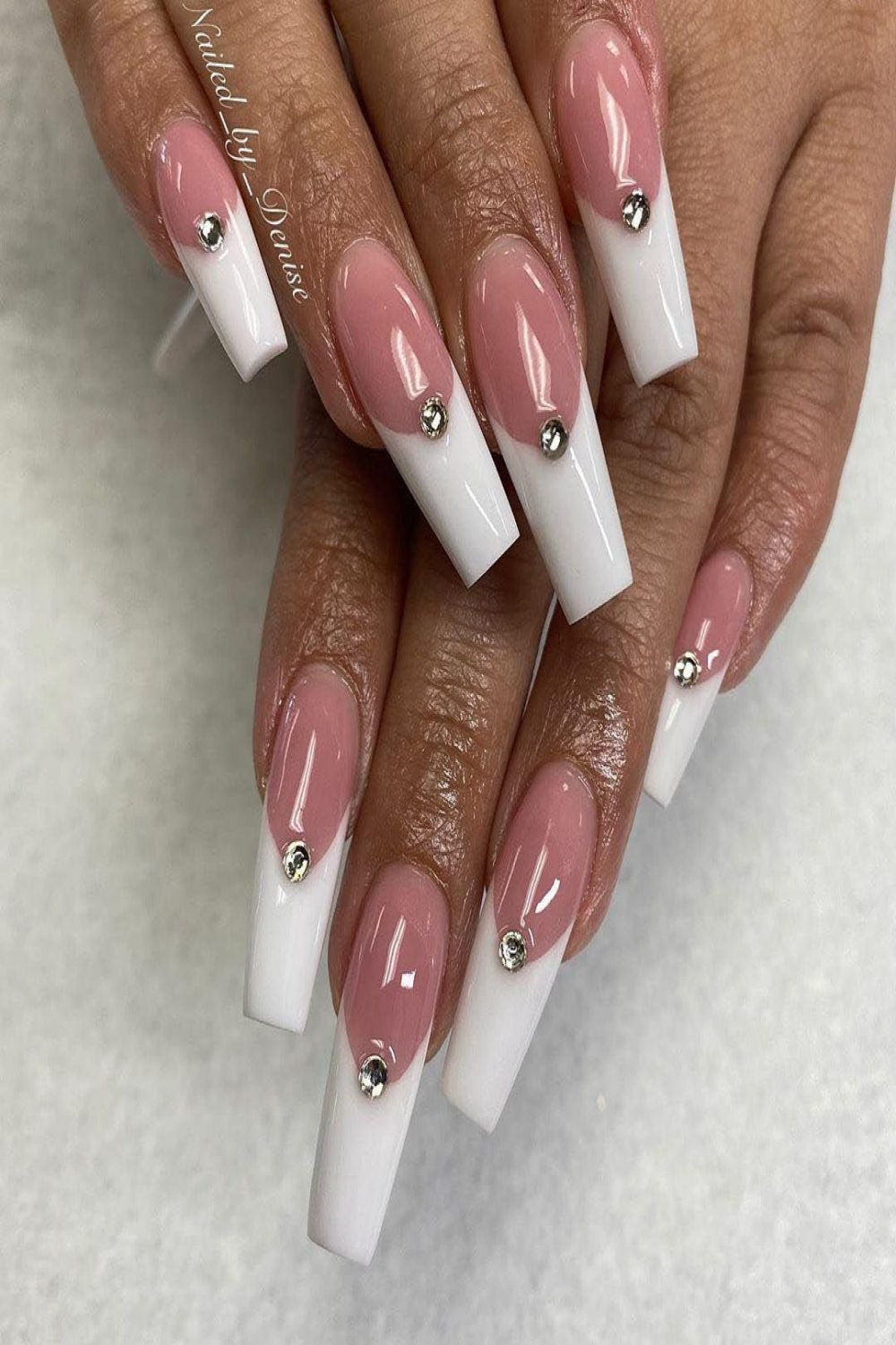 Pink and Whites  White nails, Pink gel nails, Best nail salon