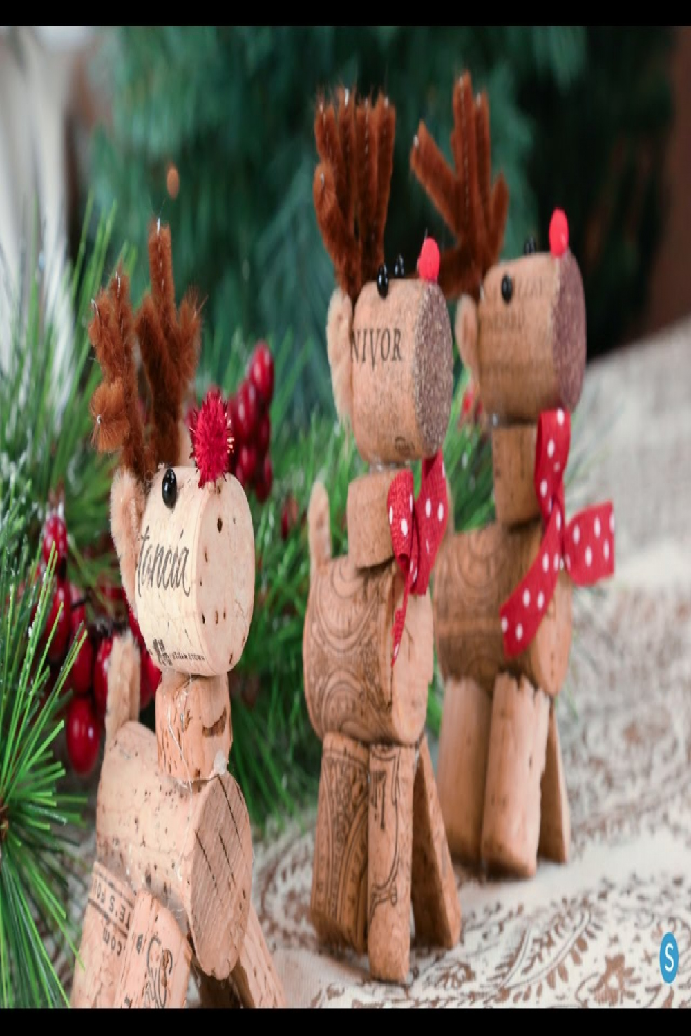 Reindeer Wine Cork DIY Christmas Ornament  Simplemost