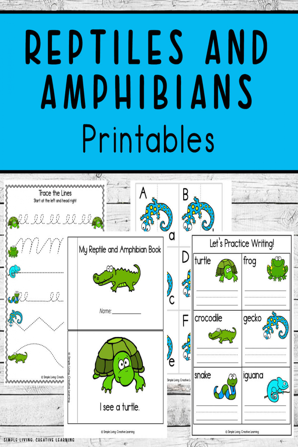 Reptiles and Amphibians Printables - Simple Living