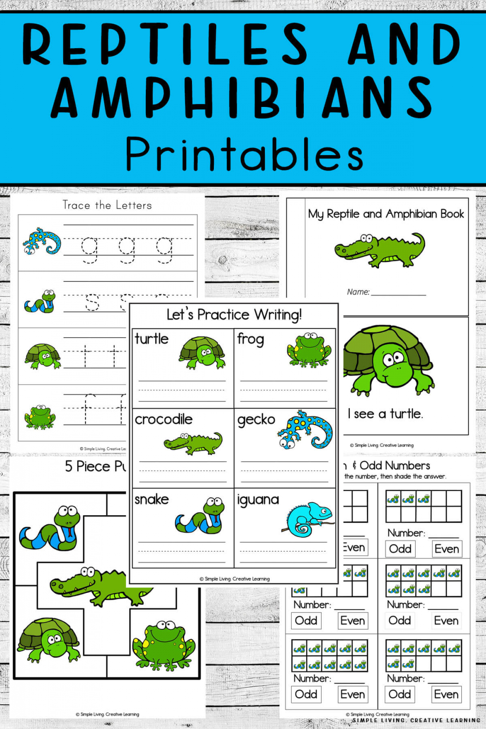 Reptiles and Amphibians Printables - Simple Living