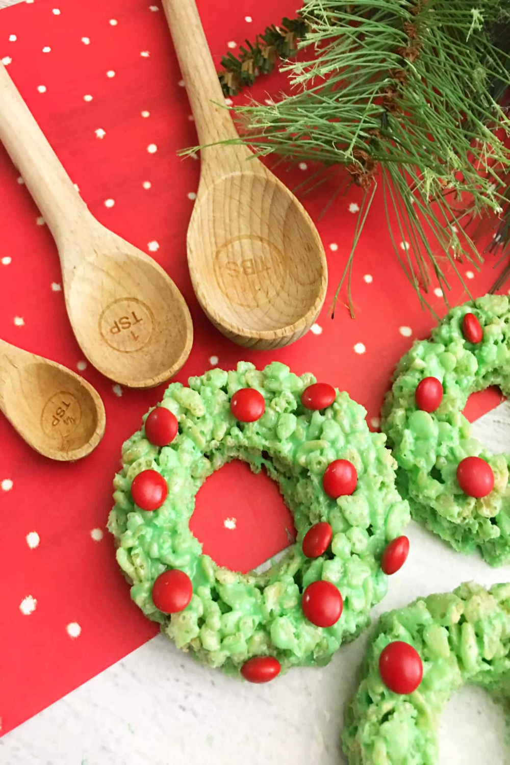 Rice Krispies Wreaths