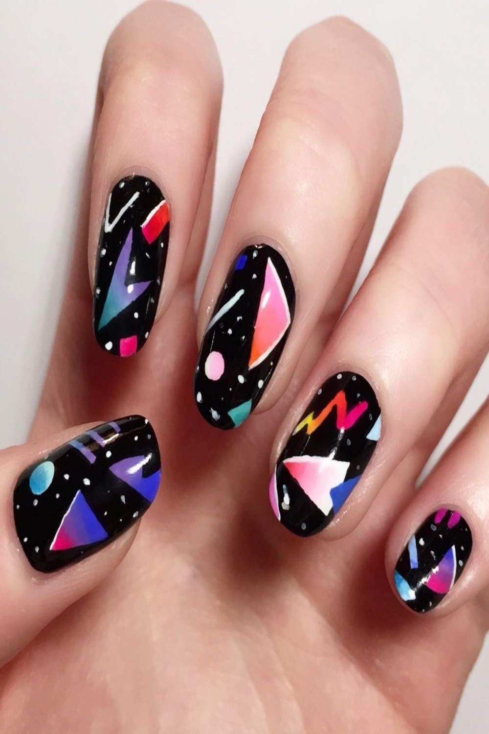 s Abstract Nails  Minimalist nail art, Pretty nails, Nail art