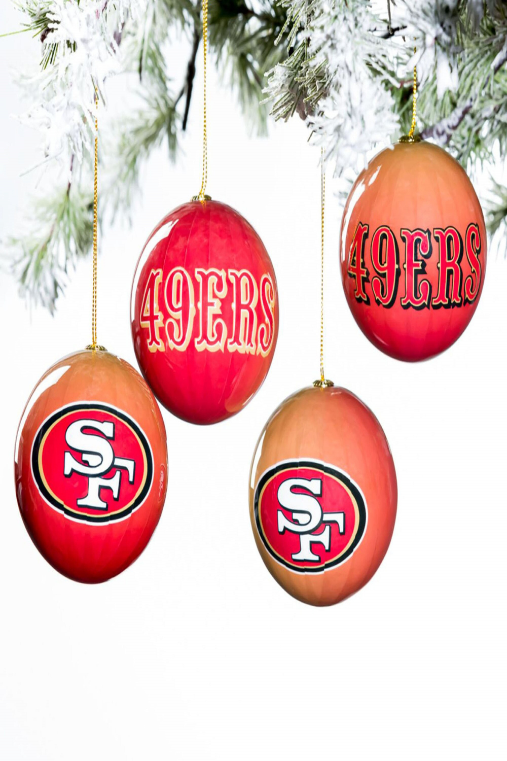 San Francisco ers Holiday Ball Ornaments -Pack