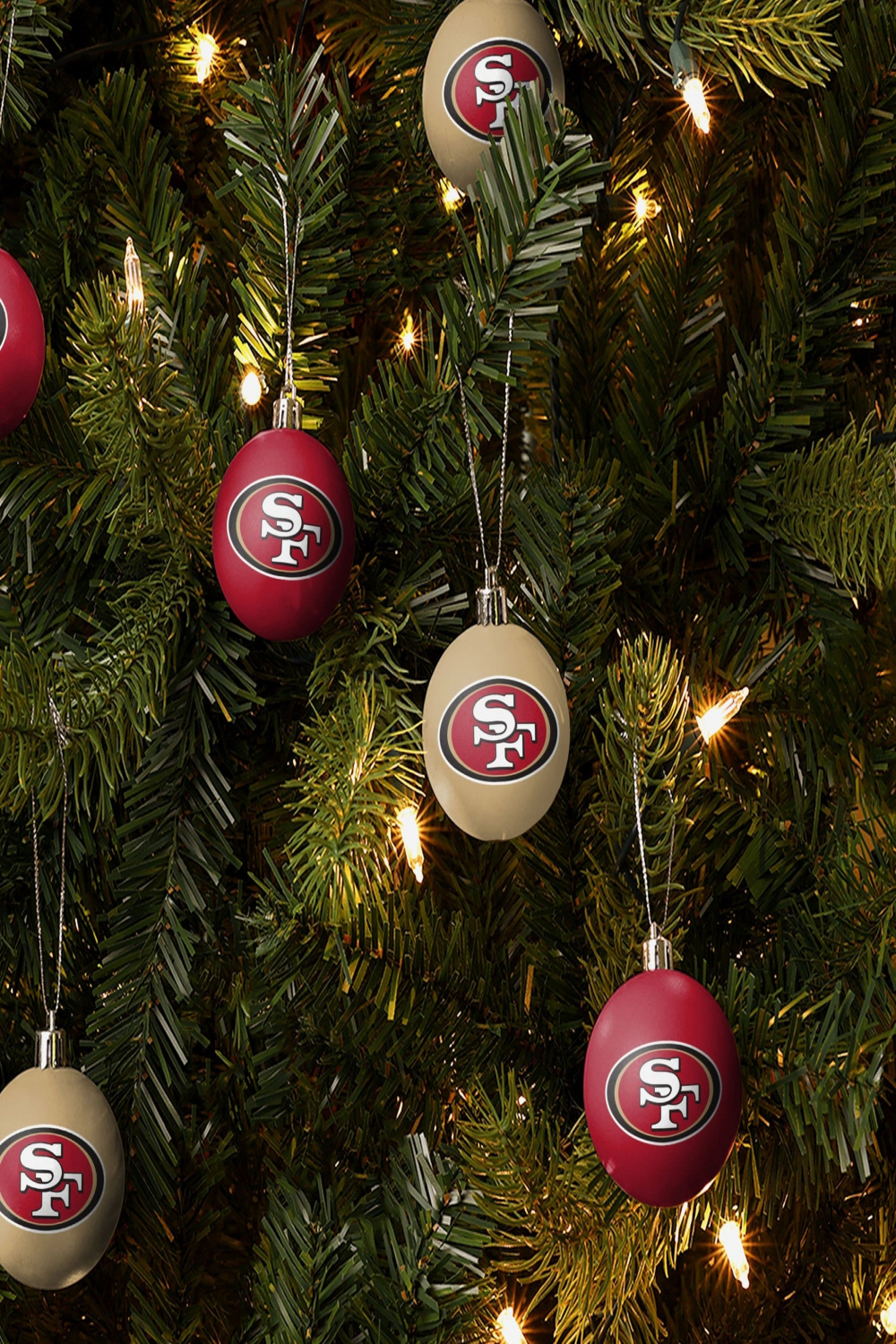 San Francisco ers  Pack Ball Ornament Set FOCO